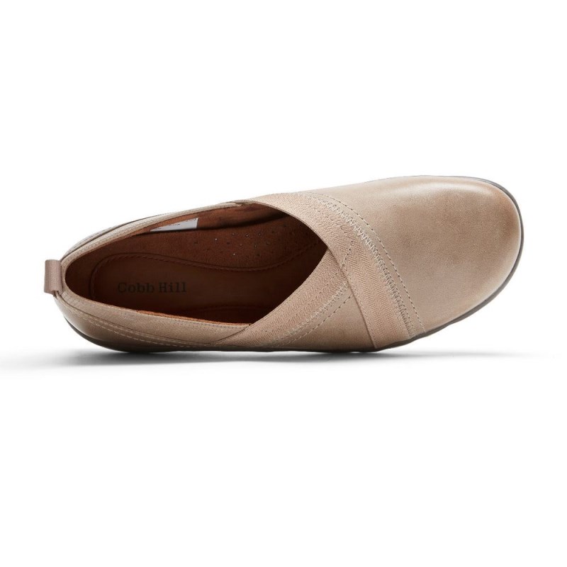 Women Rockport Penfield Slip Ons Brown USA | KF6-77347