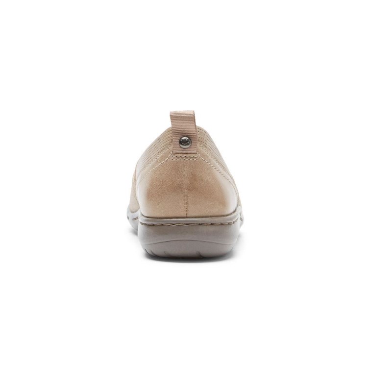 Women Rockport Penfield Slip Ons Brown USA | KF6-77347