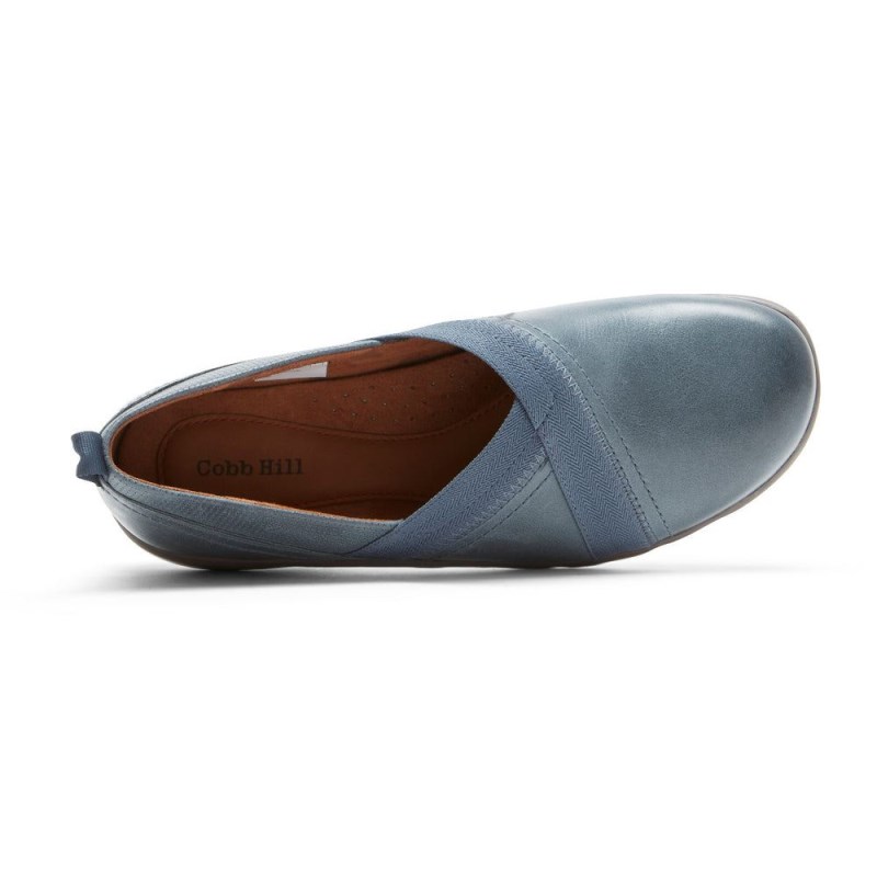 Women Rockport Penfield Slip Ons Grey USA | UM9-12231