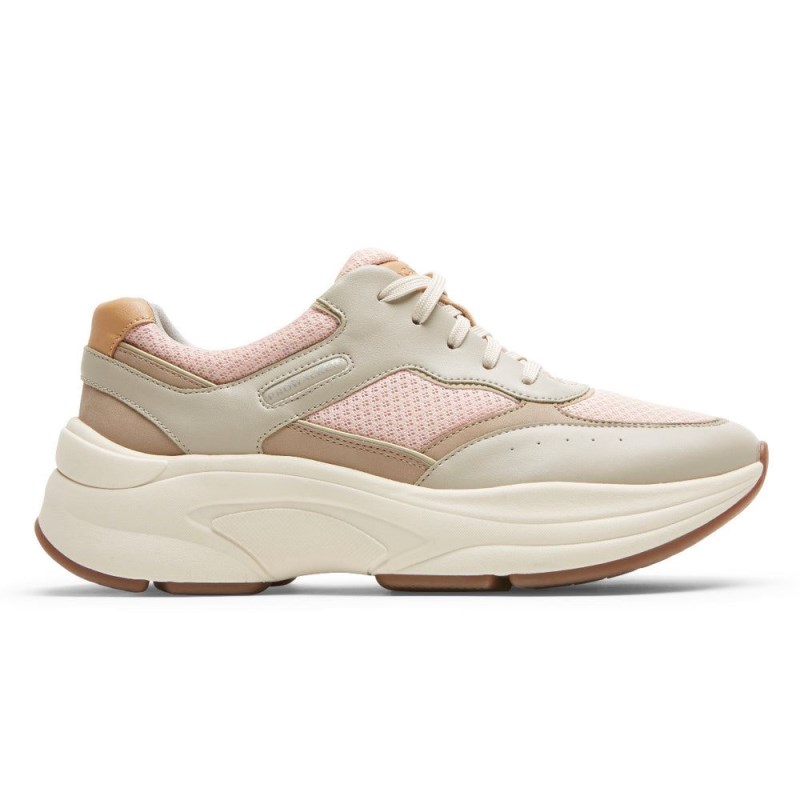 Women Rockport ProWalker Eco Sneakers Beige USA | RO1-82918