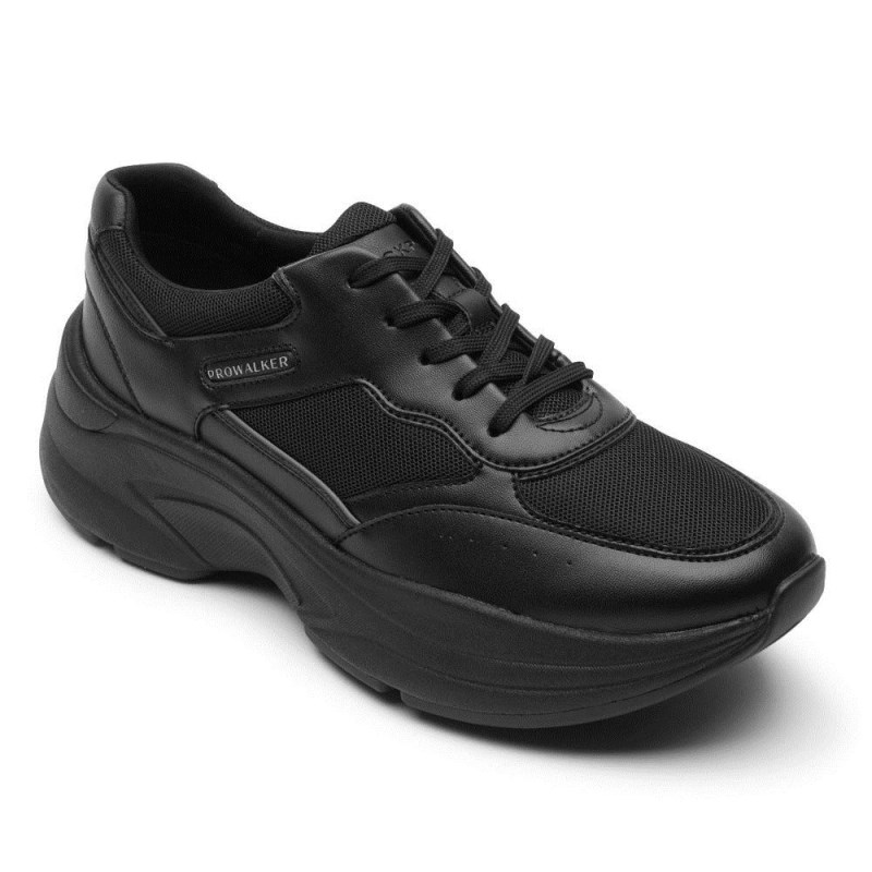 Women Rockport ProWalker Eco Sneakers Black USA | GX9-28072