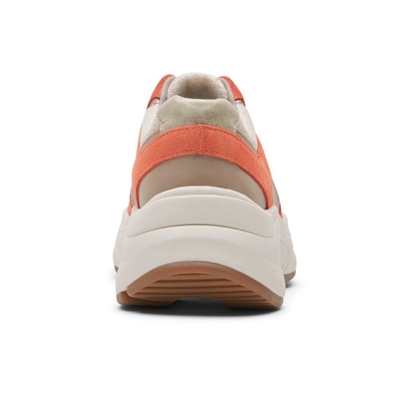 Women Rockport ProWalker Eco Sneakers Brown Orange USA | EQ8-90869