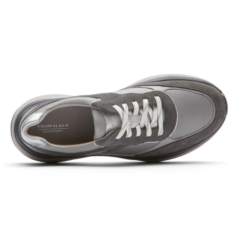 Women Rockport ProWalker Eco Sneakers Grey USA | CF8-23922