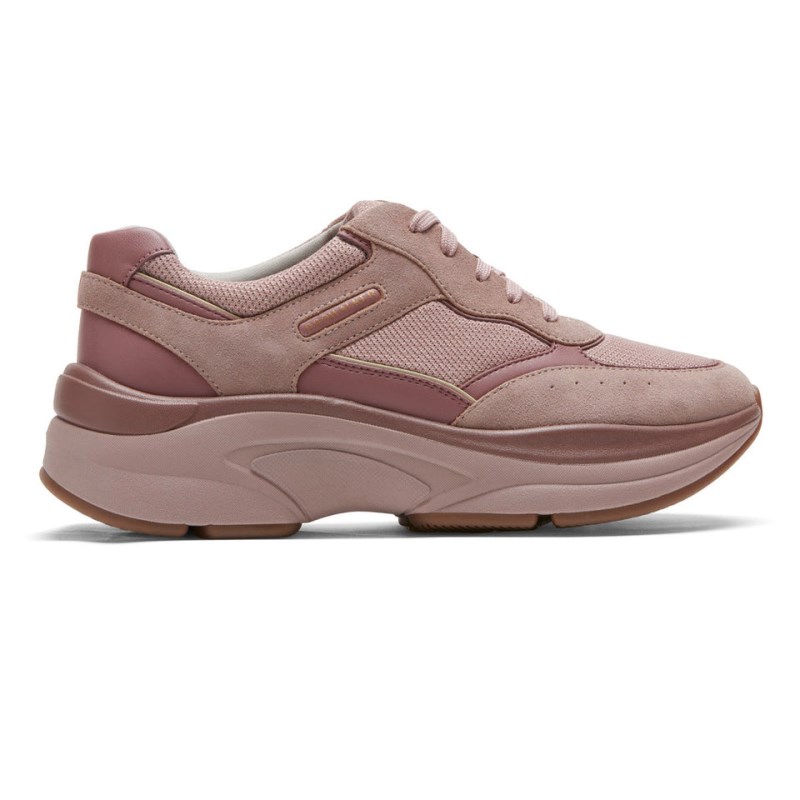 Women Rockport ProWalker Eco Sneakers Pink USA | FR9-75007