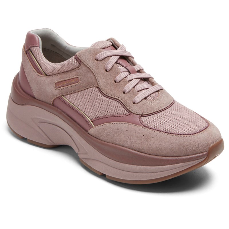 Women Rockport ProWalker Eco Sneakers Pink USA | FR9-75007