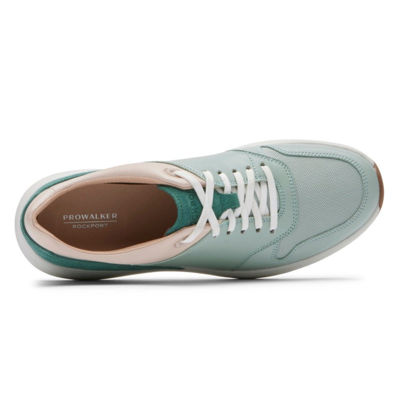 Women Rockport ProWalker truStride II Sneakers Green USA | YE9-86298