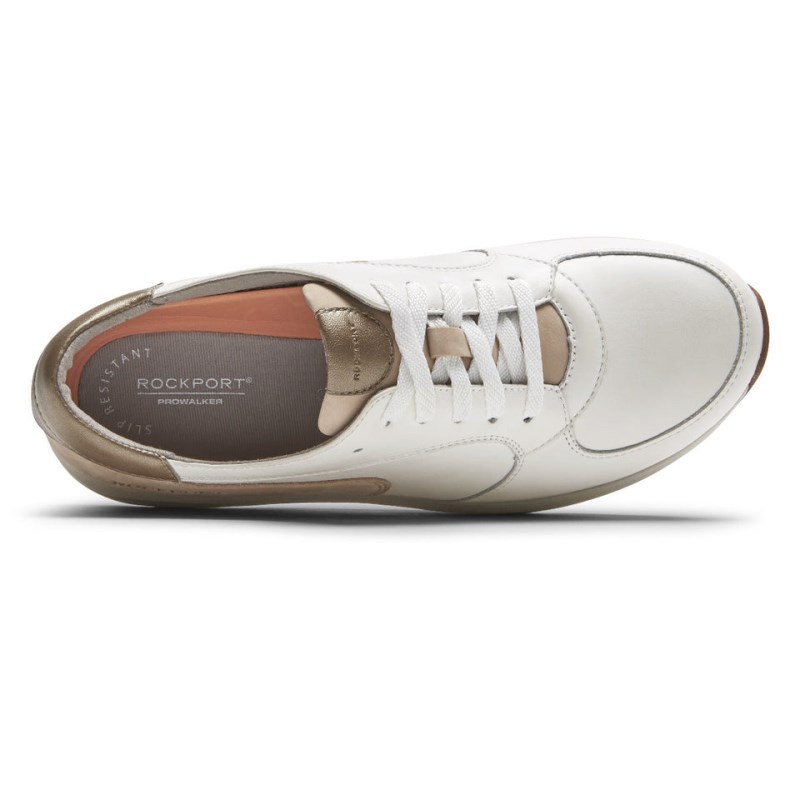 Women Rockport ProWalker truStride Sneakers White USA | IG4-78817