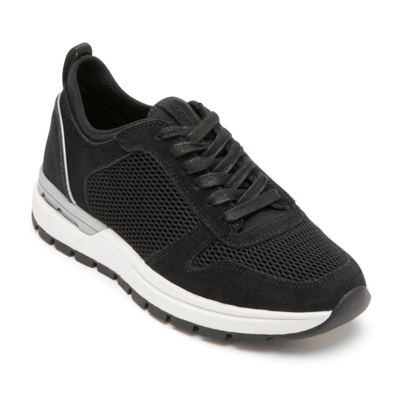 Women Rockport PulseTech Ubal Sneakers Black USA | RQ4-64196