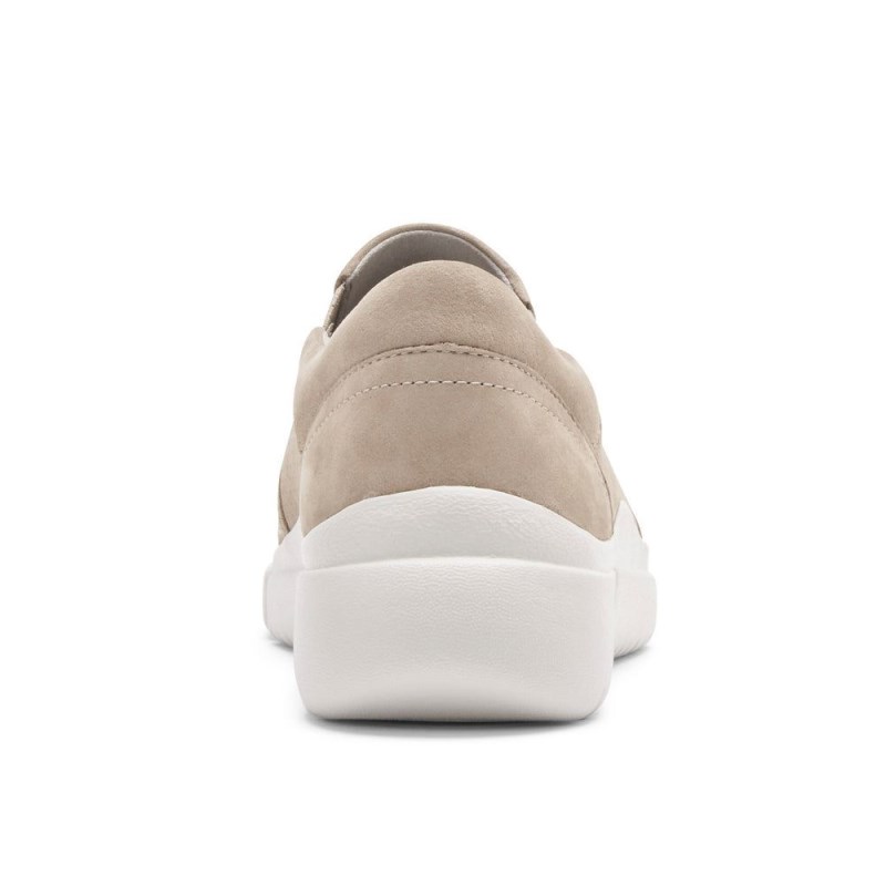 Women Rockport R-Evolution Washable Slip-On Sneakers Beige USA | CV2-91549