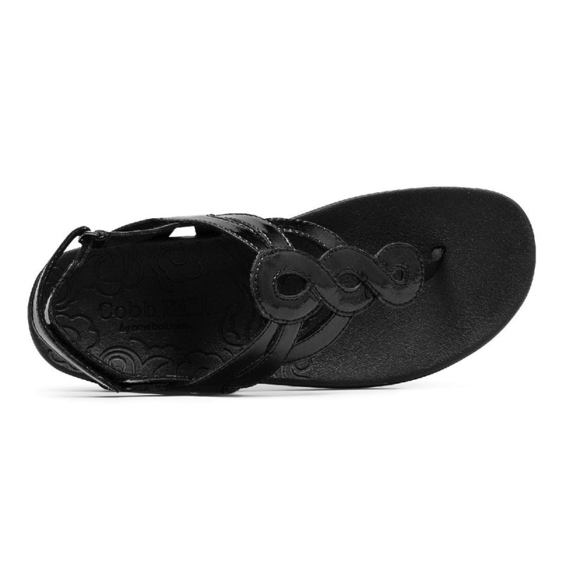 Women Rockport Ramona Sandals Black USA | KU7-79767