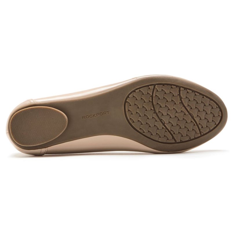 Women Rockport Reagan Ballet Flats Beige USA | FG9-86578