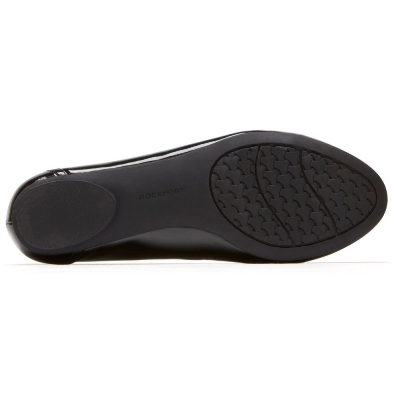 Women Rockport Reagan Ballet Flats Black USA | CR7-72407