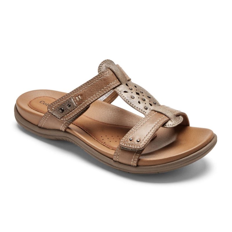 Women Rockport Rubey Slides Brown Multi USA | LS5-54395