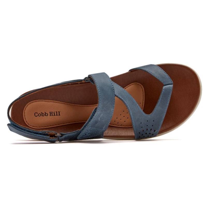 Women Rockport Rubey Thong Sandals Blue USA | HD3-14331