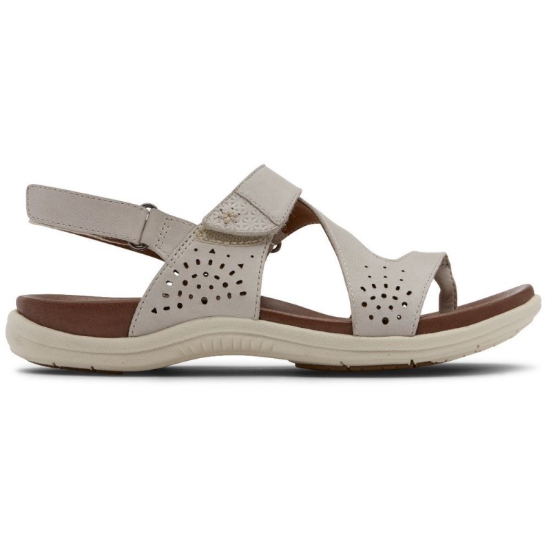 Women Rockport Rubey Thong Sandals White USA | AI4-85378