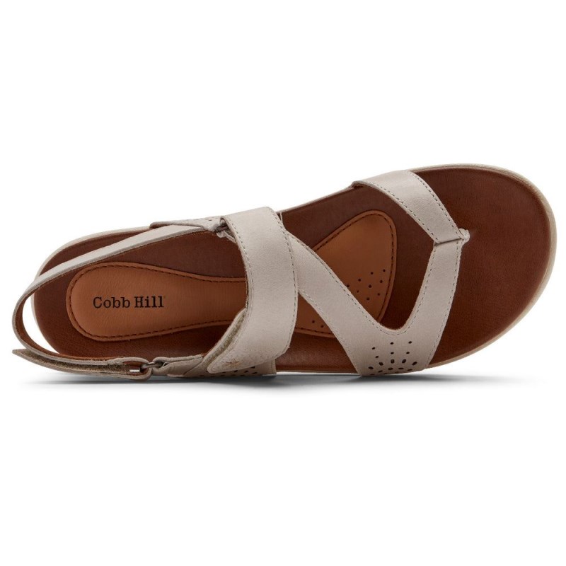 Women Rockport Rubey Thong Sandals White USA | AI4-85378