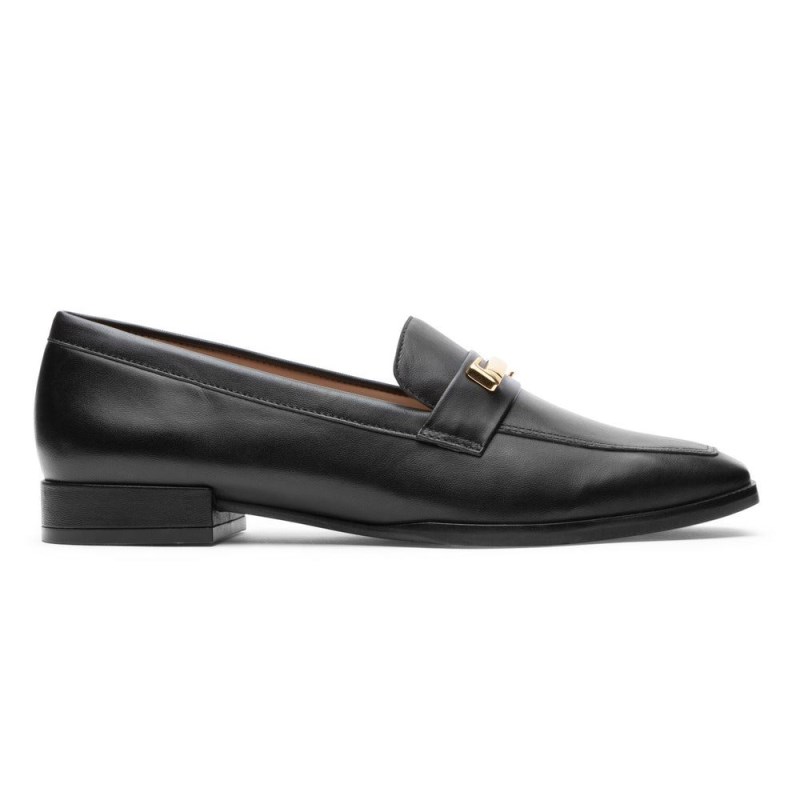 Women Rockport Santana Bit Loafers Black USA | FG0-62726