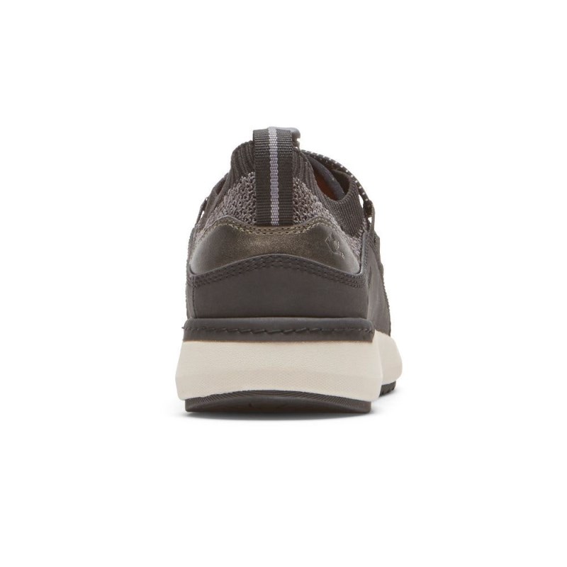 Women Rockport Skylar Bungee Sneakers Black USA | MI5-04270