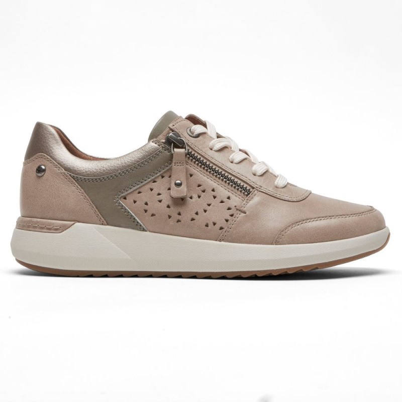 Women Rockport Skylar Sneakers Grey Brown USA | FQ1-28612