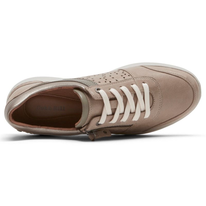 Women Rockport Skylar Sneakers Grey Brown USA | FQ1-28612