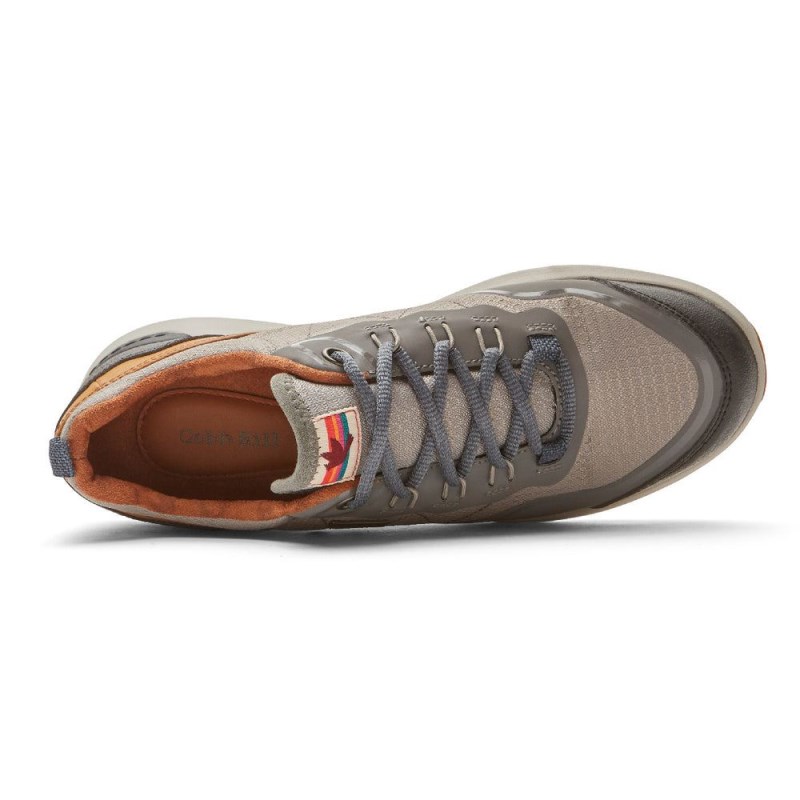 Women Rockport Skylar Tie Waterproof Sneakers Grey USA | NA3-63346