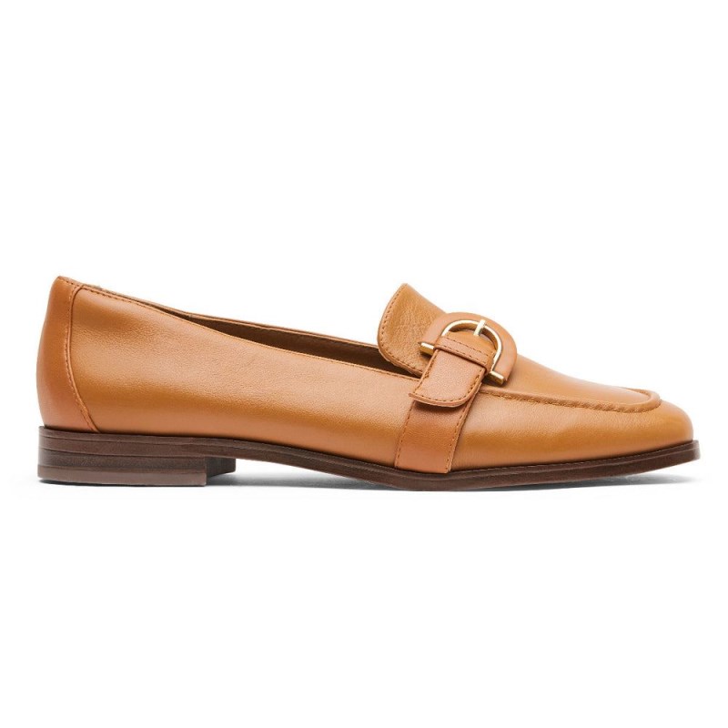 Women Rockport Susana Buckle Loafers Brown USA | BD2-60166