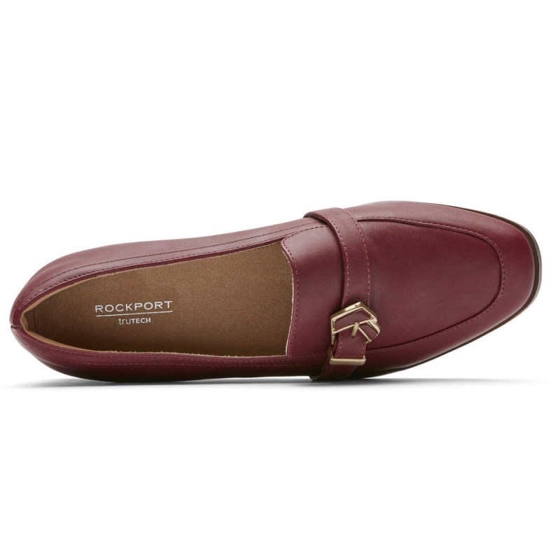 Women Rockport Susana Knot Loafers Dark Red USA | DV2-17421