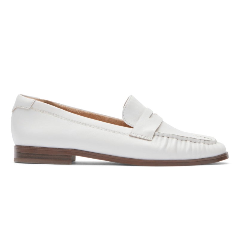 Women Rockport Susana Penny Loafers White USA | JY9-41944