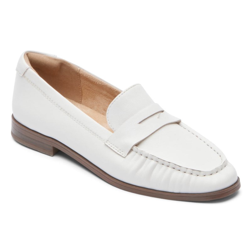 Women Rockport Susana Penny Loafers White USA | JY9-41944