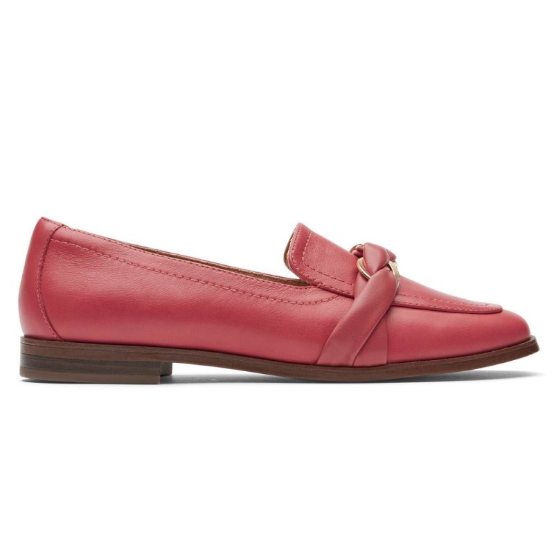 Women Rockport Susana Woven Chain Loafers Red USA | LC8-74367