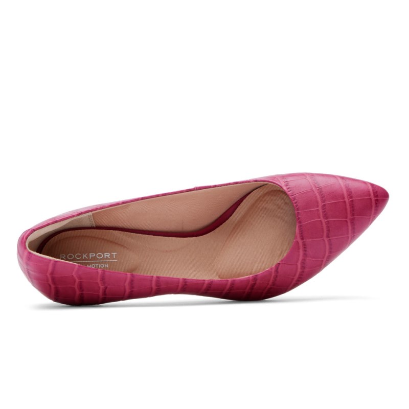 Women Rockport Total Motion 75mm Pointed Toe Pumps Rose USA | OW9-93399