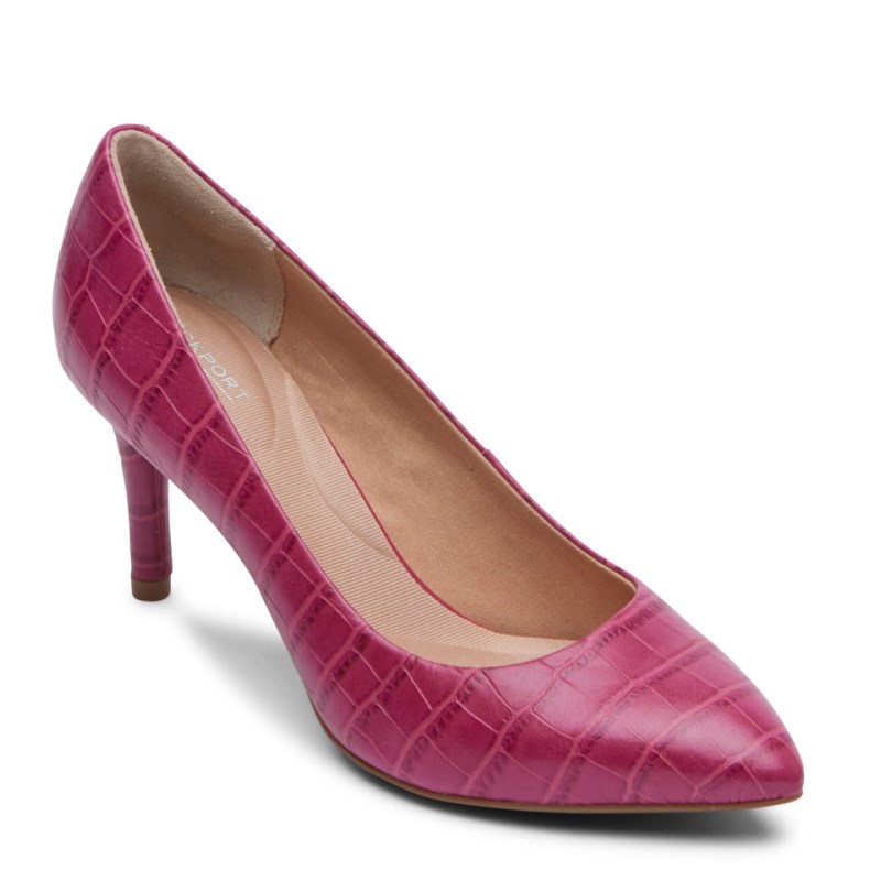 Women Rockport Total Motion 75mm Pointed Toe Pumps Rose USA | OW9-93399