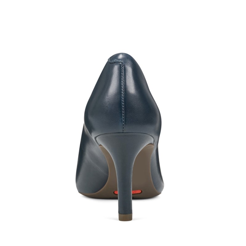 Women Rockport Total Motion 75mm Pointed Toe Pumps Navy USA | YJ5-17371