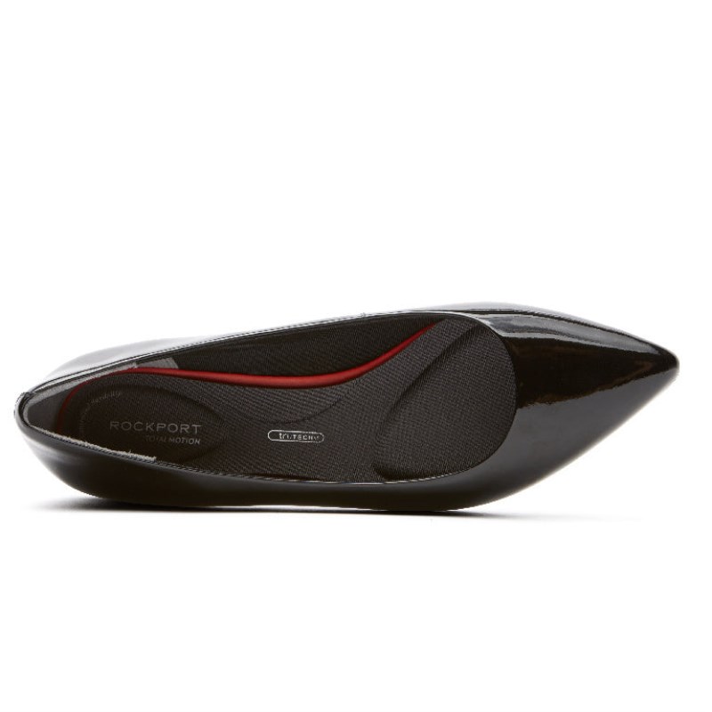 Women Rockport Total Motion Adelyn Ballet Flats Black USA | VJ5-36633