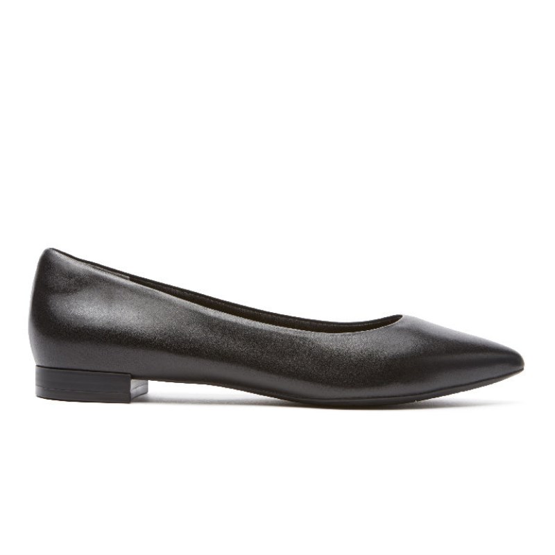 Women Rockport Total Motion Adelyn Ballet Flats Black USA | YZ5-97779