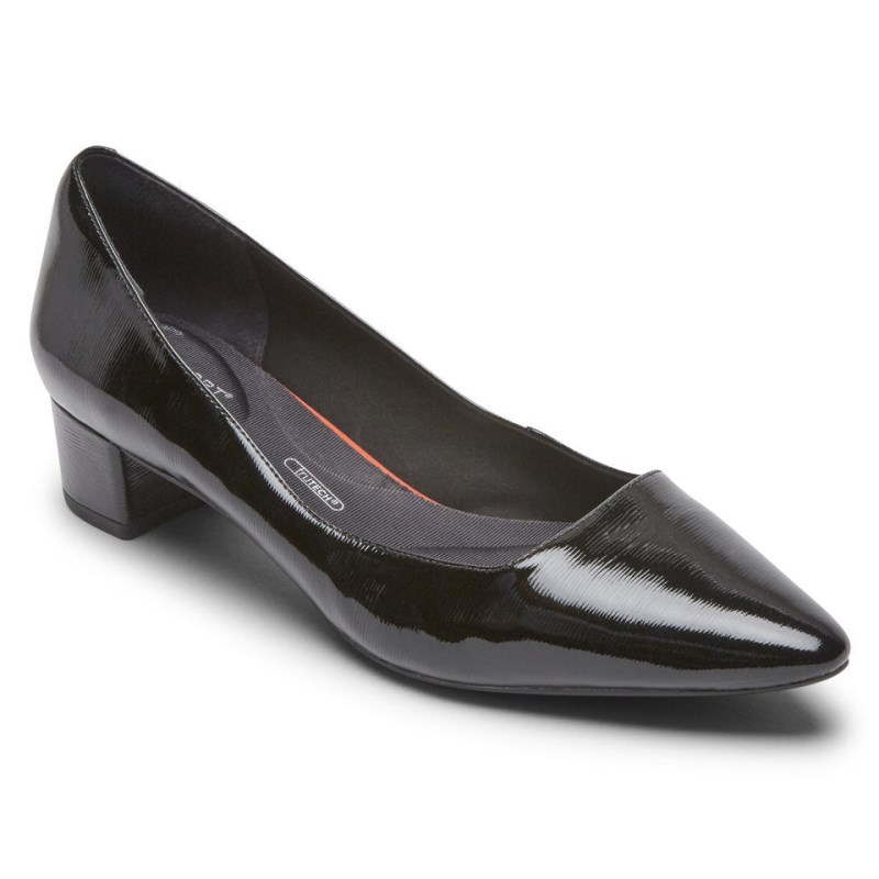 Women Rockport Total Motion Gracie Heels Black USA | JU2-09630