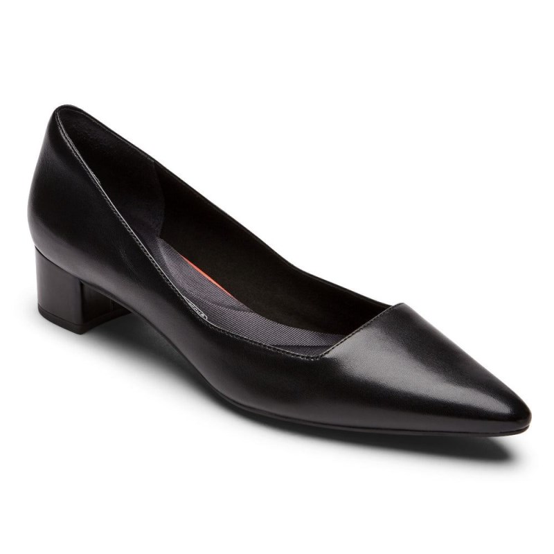 Women Rockport Total Motion Gracie Heels Black USA | IR2-74537