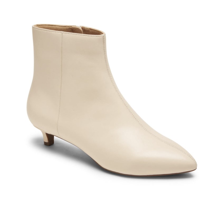 Women Rockport Total Motion Kailyn Booties Cream USA | PD4-53785