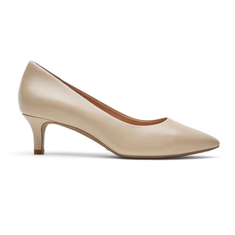 Women Rockport Total Motion Kalila Heels Beige USA | CD7-34863