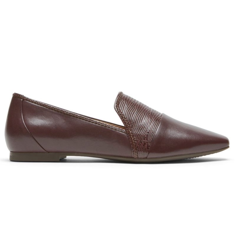 Women Rockport Total Motion Laylani Accent Loafers Dark Red USA | UH0-47624