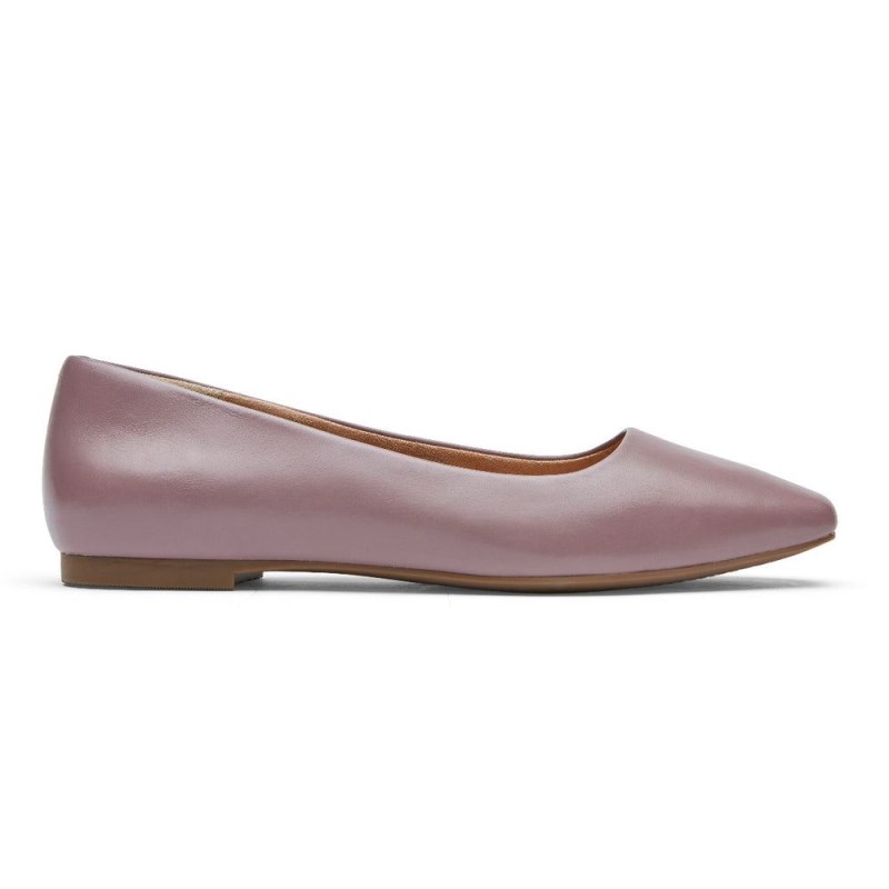 Women Rockport Total Motion Laylani Plain Ballet Flats Purple USA | FR5-40124