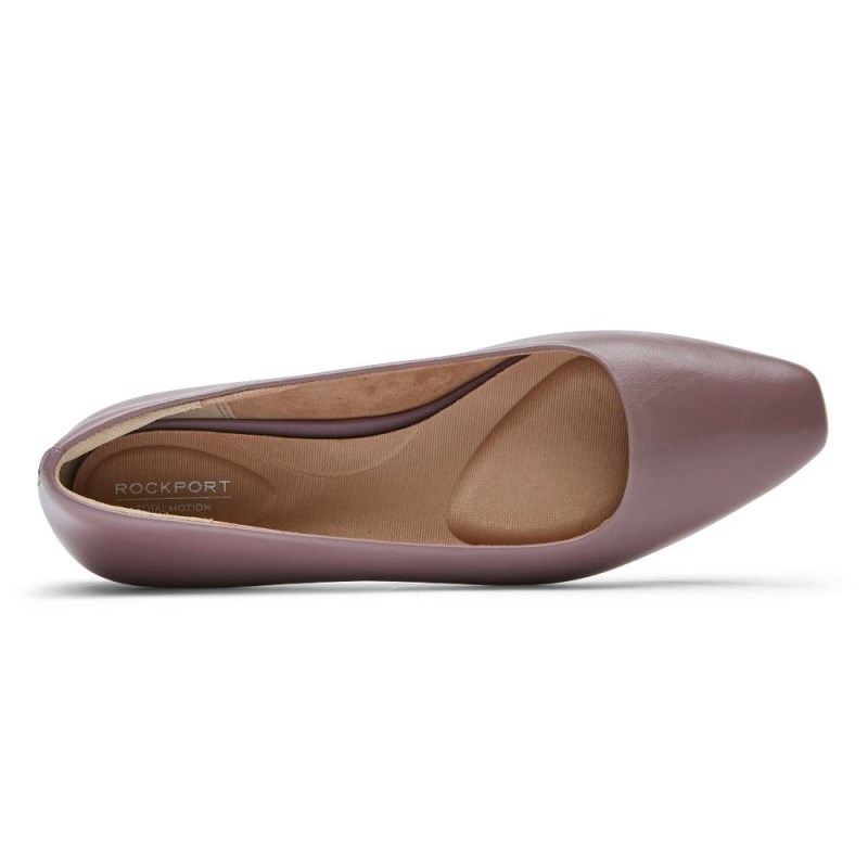 Women Rockport Total Motion Laylani Plain Ballet Flats Purple USA | FR5-40124