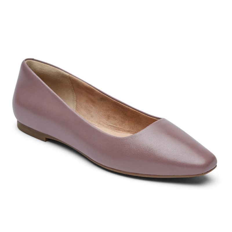 Women Rockport Total Motion Laylani Plain Ballet Flats Purple USA | FR5-40124