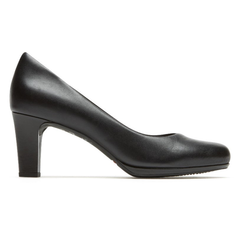 Women Rockport Total Motion Leah Pumps Black USA | TZ1-62726