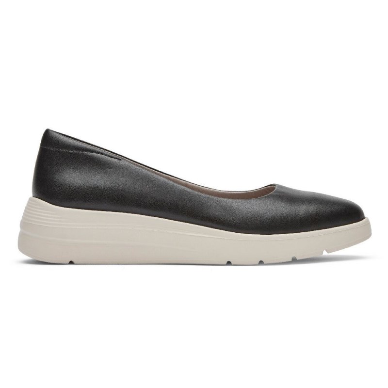 Women Rockport Total Motion Lillie Ballet Flats Black USA | BQ7-06300