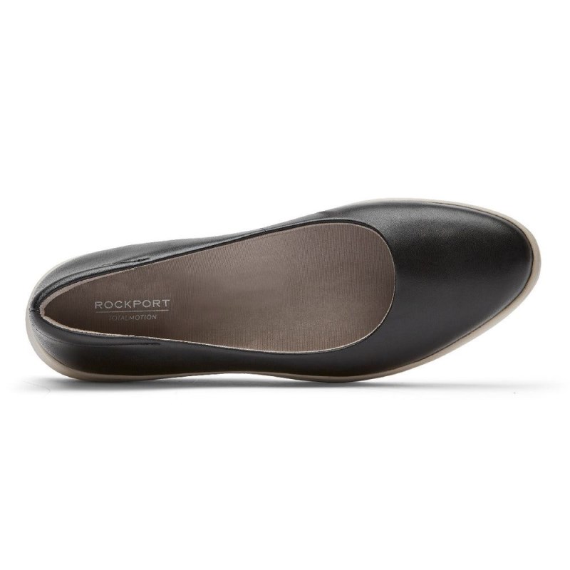 Women Rockport Total Motion Lillie Ballet Flats Black USA | BQ7-06300