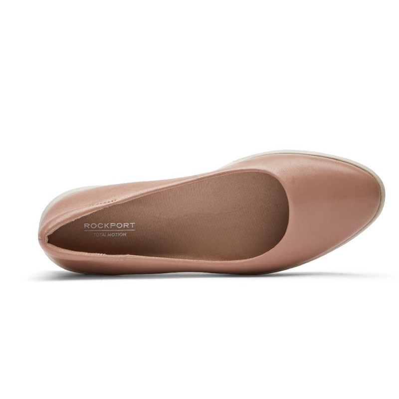 Women Rockport Total Motion Lillie Ballet Flats Pink USA | YX7-67596