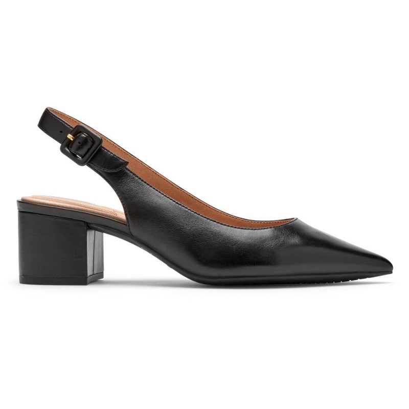 Women Rockport Total Motion Noelle Slingback Black USA | UA9-32123