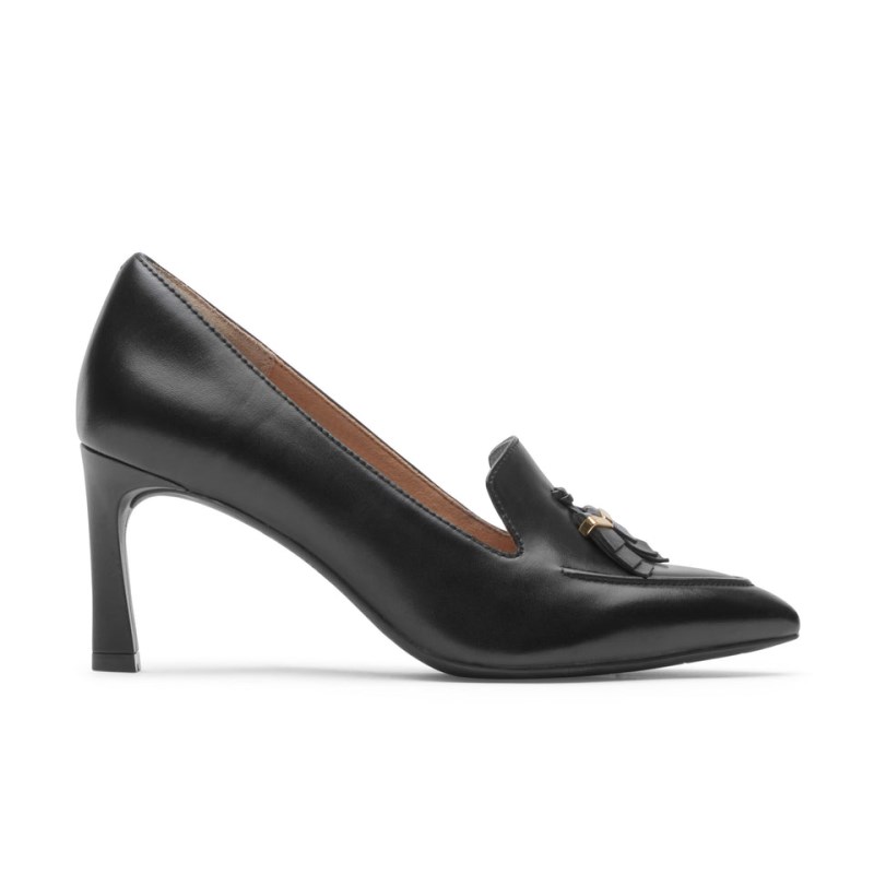 Women Rockport Total Motion Sheehan Orn Pumps Black USA | BL5-82868