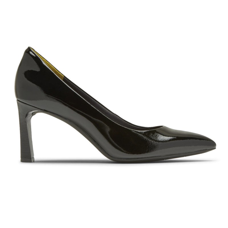 Women Rockport Total Motion Sheehan Pumps Black USA | KU4-62456